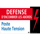 Catu - Affiche Alumétal de signalisation "DÉFENSE D'ENCOMBRER LES ABORDS" 300 x 200 mm.