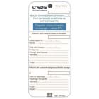 Catu - Etiquette PVC d?identification d'ouvrage Enedis 75 x 170 mm.