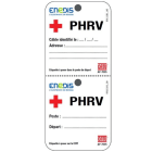 Catu - Etiquette PVC d'identification Patients à haut risque Vital Enedis 170 x 75 mm.