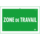 Catu - Affiche aimantée plastique "Limite de zone de travail" 300 x 200 mm.