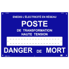 Catu - Panneaux d?id. et de signalisation métalliques - Enedis standardisé. 18 vign.