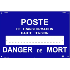 Catu - Plaque d'identification et de signalisation normalisée en aluminium d'Enedis.
