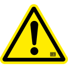 Catu - Etiquette adhésive pour présence de "danger". Dévidoir de 30 unités.