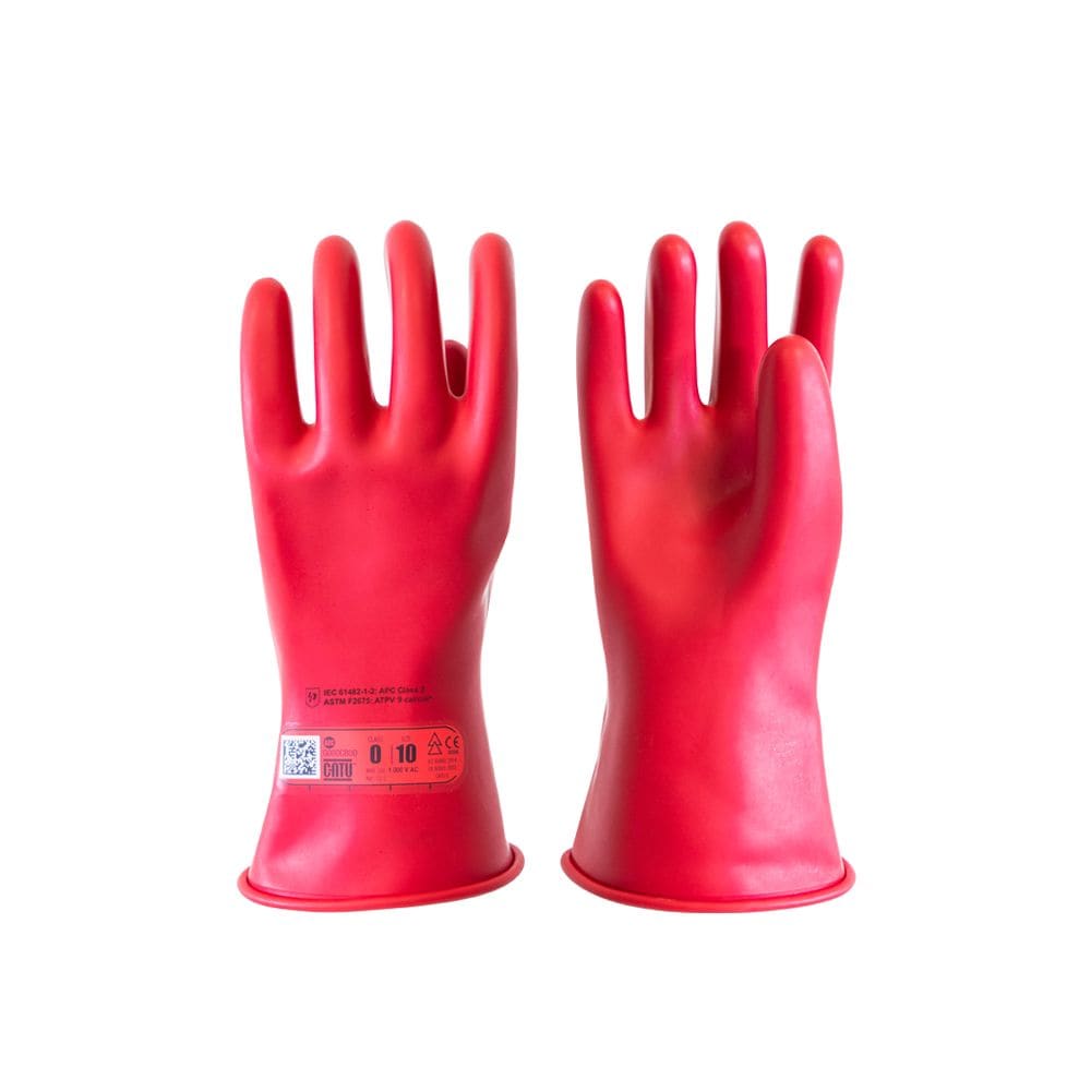 Catu - gants isolants iec classe 0 t10 rouge 28 cm