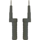 Catu - Jeu de 2 adapteurs de pointes de test pour fiche diamètre 4 mm