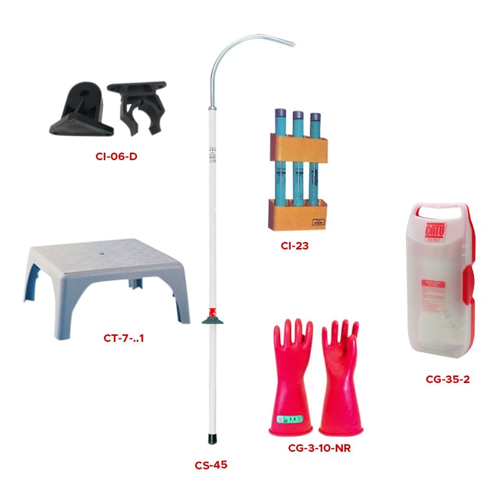 Catu - KIT pour postes 20 kV avec tabouret isolant.