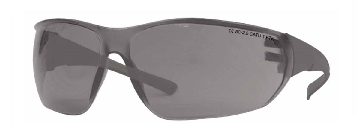 Catu - lunettes de protection pour électricien anti-u.v. teintees (solaires) en etui