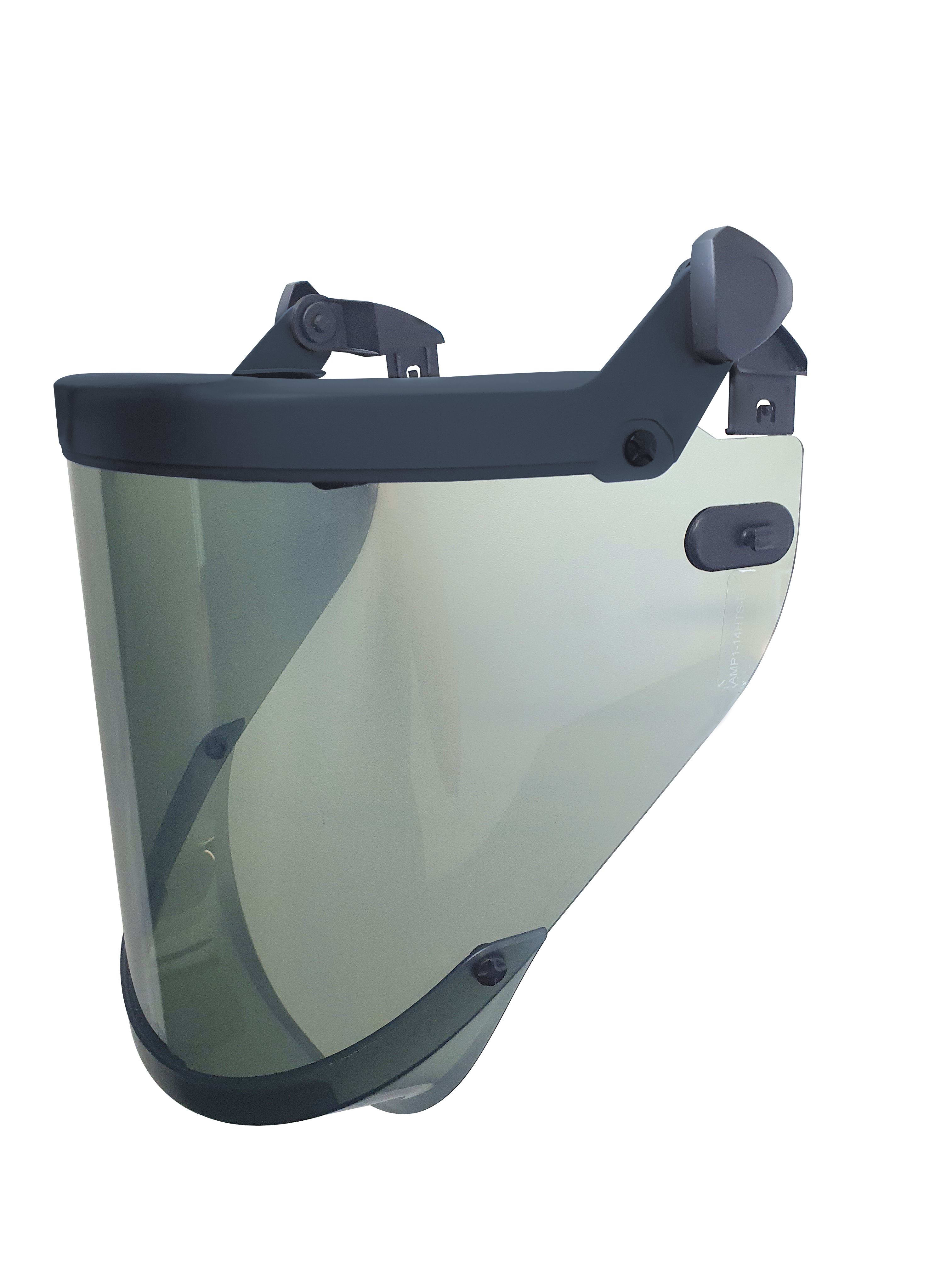 Catu - ecran facial arc flash 14 cal/cm² gris à fixer sur casque par clips