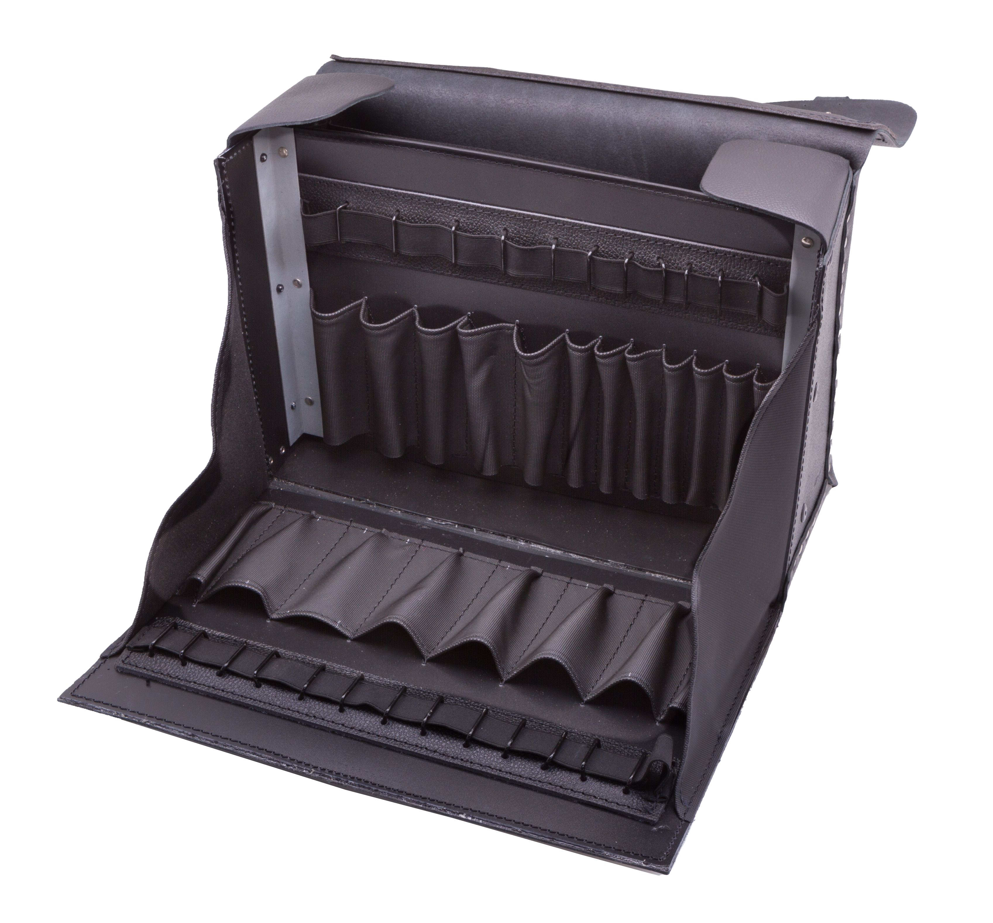 Catu - Sacoche cuir porte-outils à compartiments multiples