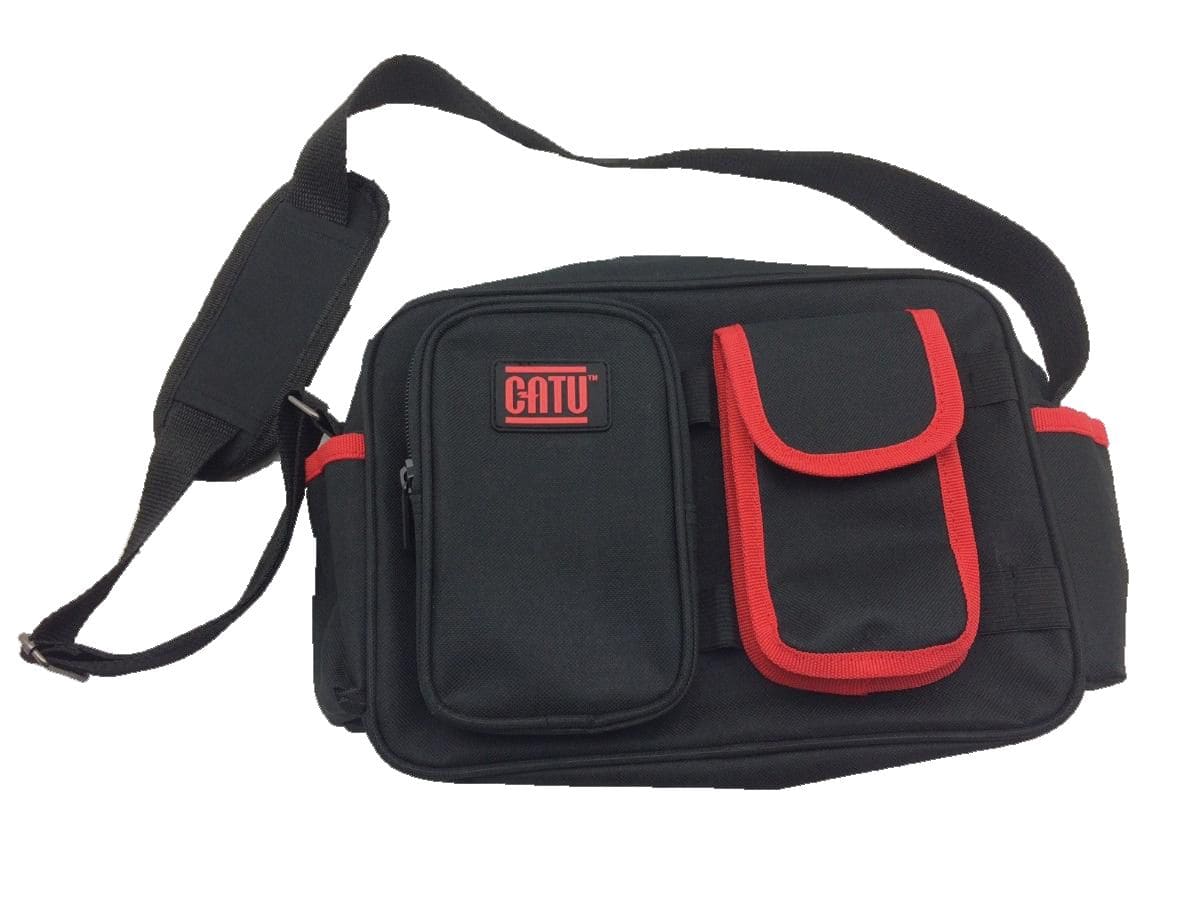 Catu - sacoche petit modèle textile  multi-poche avec bandouliere Dim 280 x 200 x 90 mm