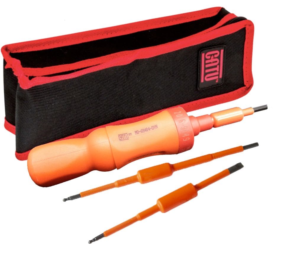 Catu - Tournevis dynamometrique isolé 6 pans femelle 4 mm couple de serrage 4 Nm