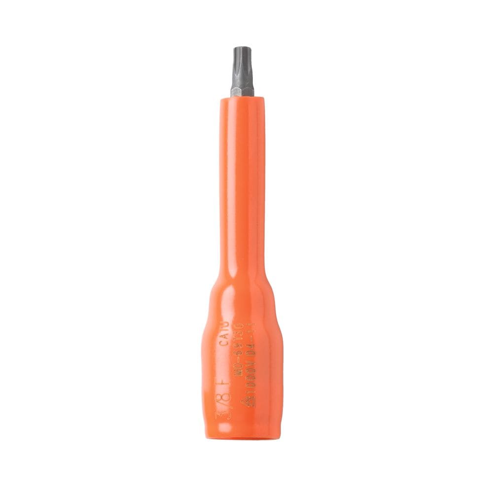 Catu - Douille isolée 3/8" à embout TORX T40 lg 80 mm