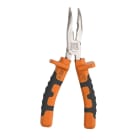 Catu - Pince à becs coudés isolée bi-matière. Longueur 160 mm. Coupe Ø 1 à 2,5 mm acier