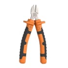 Catu - Pince coupante diagonale isolée bi-matière. Lg 160 mm. Coupe Ø 1,5 à 3 mm acier
