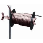 Catu - Bobine dévidoir avec câble de terre et étau de fixation sur piquet de terre