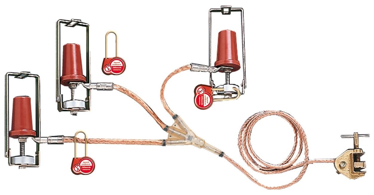Catu - Dispositif de mise à la terre pour prises embrochables 400 A. Icc: 12,5 kA/1s
