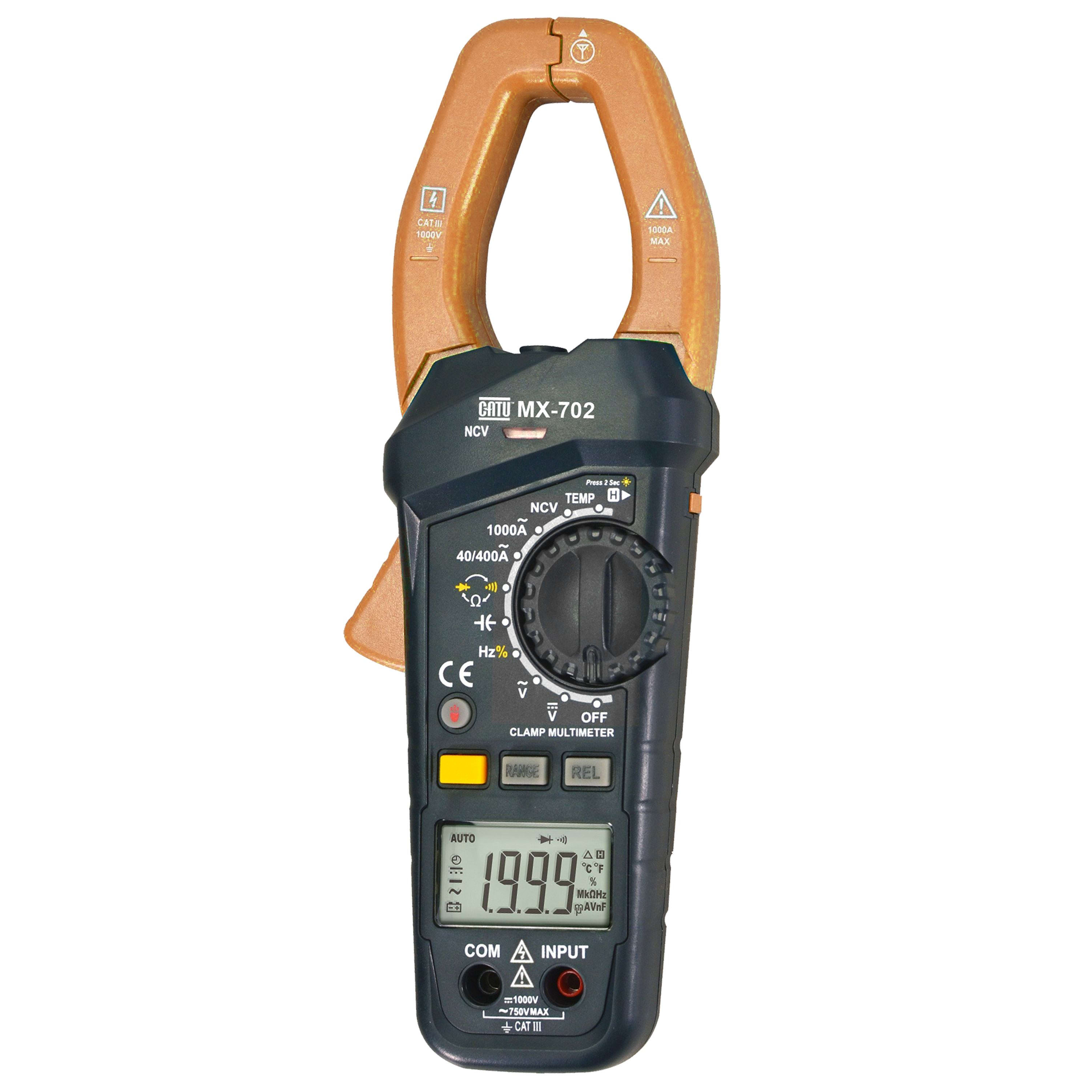 Catu - Pince ampèremétrique LCD  CAT. III 1000 V, AC/DC