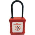 Catu - cadenas plastique rouge anse nylon 4mm clé identique A1