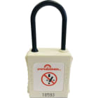 Catu - cadenas plastique blanc anse nylon 4mm clé identique A5