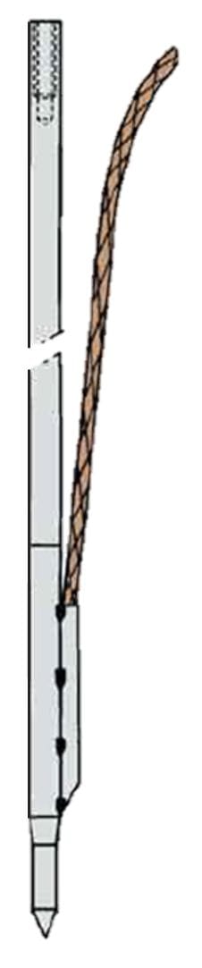 Catu - Piquet de terre tracteur en acier D16mm/1m