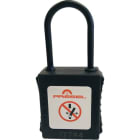 Catu - cadenas plastique noir anse nylon 4mm clé aléatoire Z