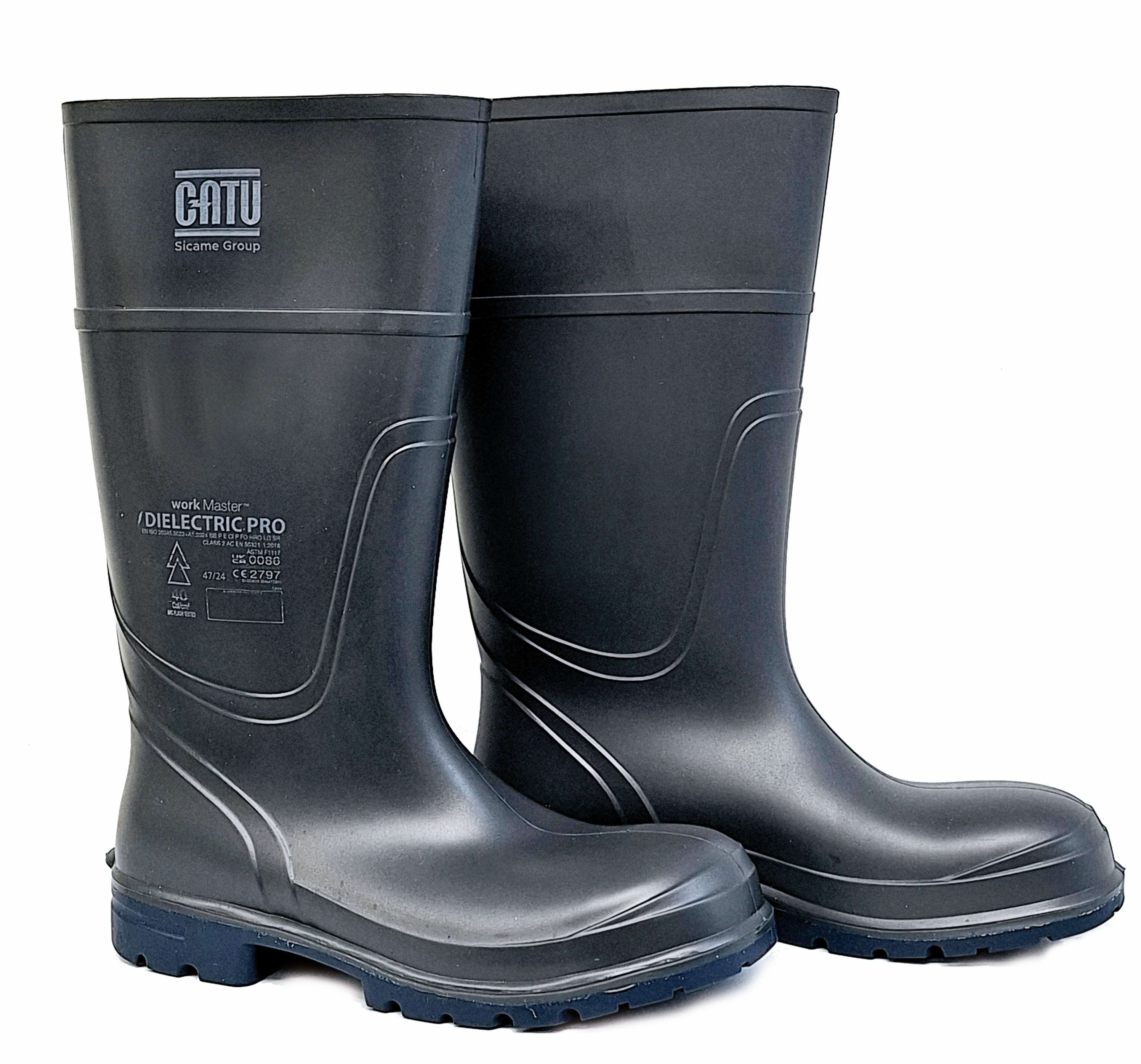 Catu - Bottes isolantes classe 2 (17 000 V AC),  testées 20 kV, anti-perforation