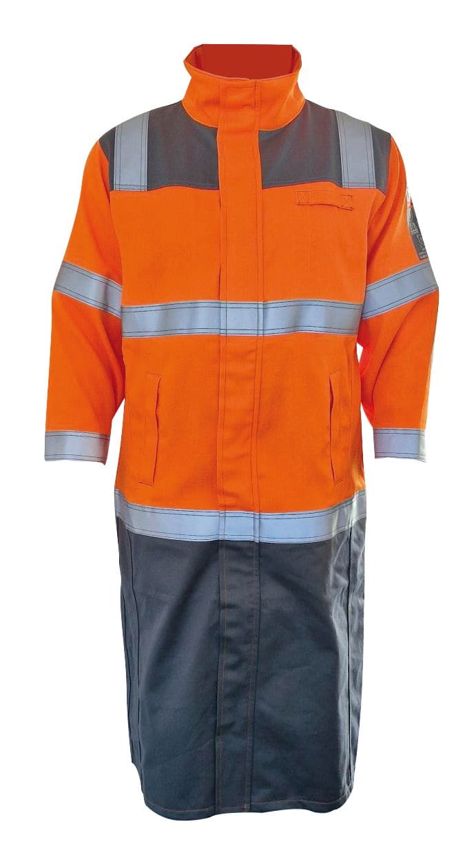 Catu - Veste man?uvre hv 10cal  orange/gris non feu AS-m/l
