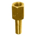 Catu - Jeu de 4 bornes lisses diamètre 10 mm avec fixation par trou taraudé M12