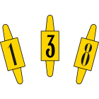 Catu - Alphabet format 13x20mm 26x10 caractères .