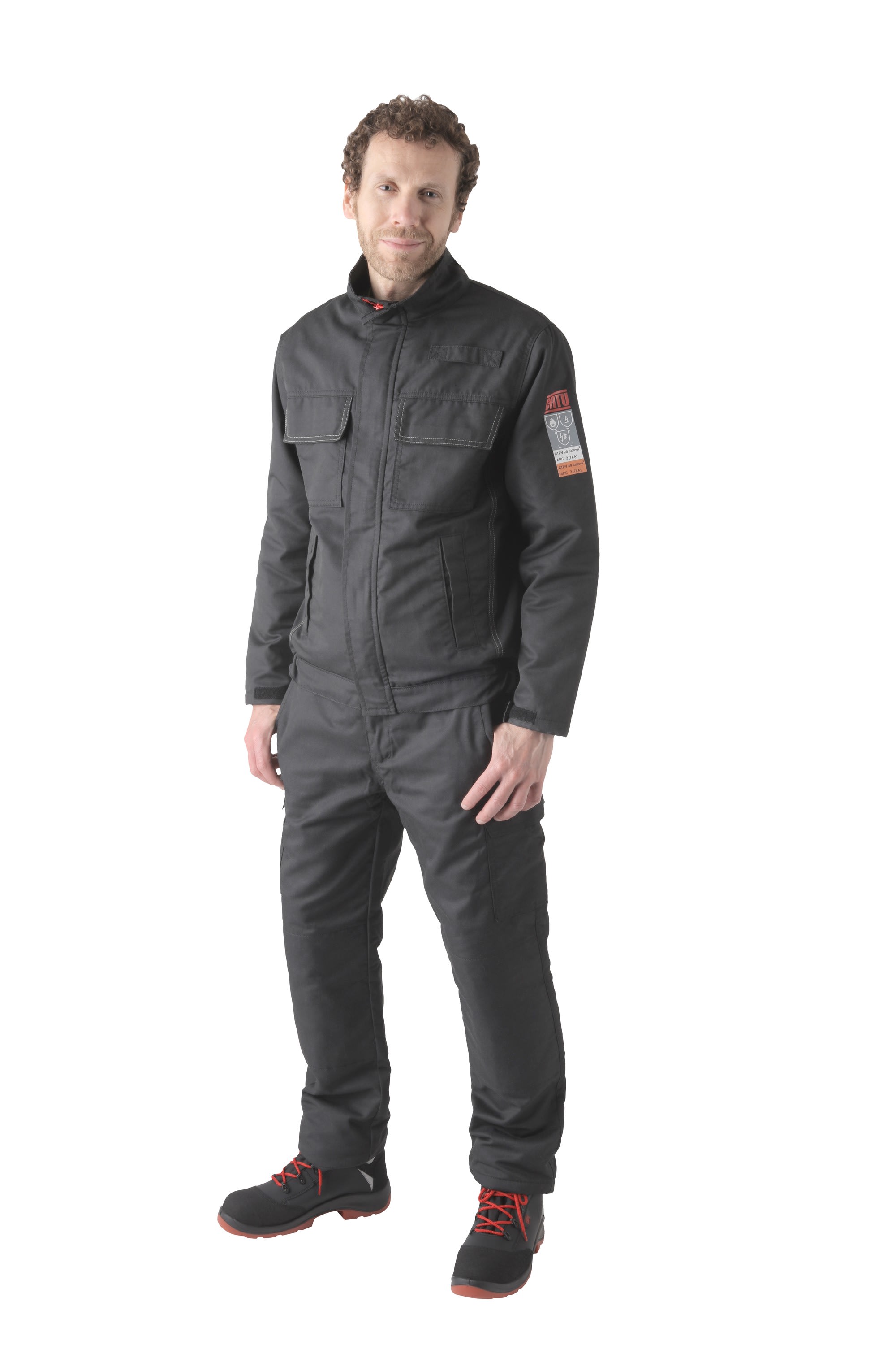 Catu - blouson 25-40 cal/cm² noir non feu soudure AS-m