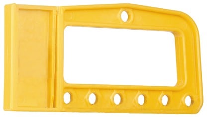 Catu - Poignée en plastique porte cadenas, pour 6 cadenas sans cadenas.