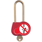 Catu - Cadenas rouge anse 50mm diamètre 6mm, export.