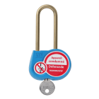 Catu - Cadenas jaune anse 70mm diamètre 6mm clé aléatoire.