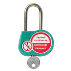 Catu - Cadenas vert anse 50mm diamètre 6mm clé aléatoire.