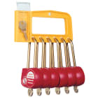 Catu - Poignée 6 cadenas 70mm diamètre 6mm clé à déf export.