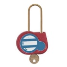 Catu - Cadenas rouge anse 50mm diamètre 4mm clé aléatoire export
