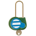 Catu - cadenas vert 50mm d.4mm clé identique 111