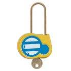 Catu - Cadenas jaune anse 50mm diamètre 4mm clé aléatoire.