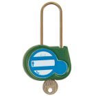 Catu - Cadenas vert anse 50mm diamètre 4mm clé à définir.