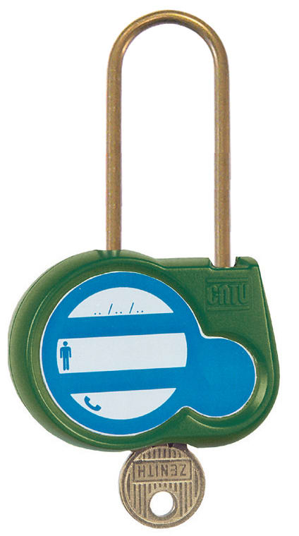 Catu - cadenas export vert 50mm d.4mm clé identique 111