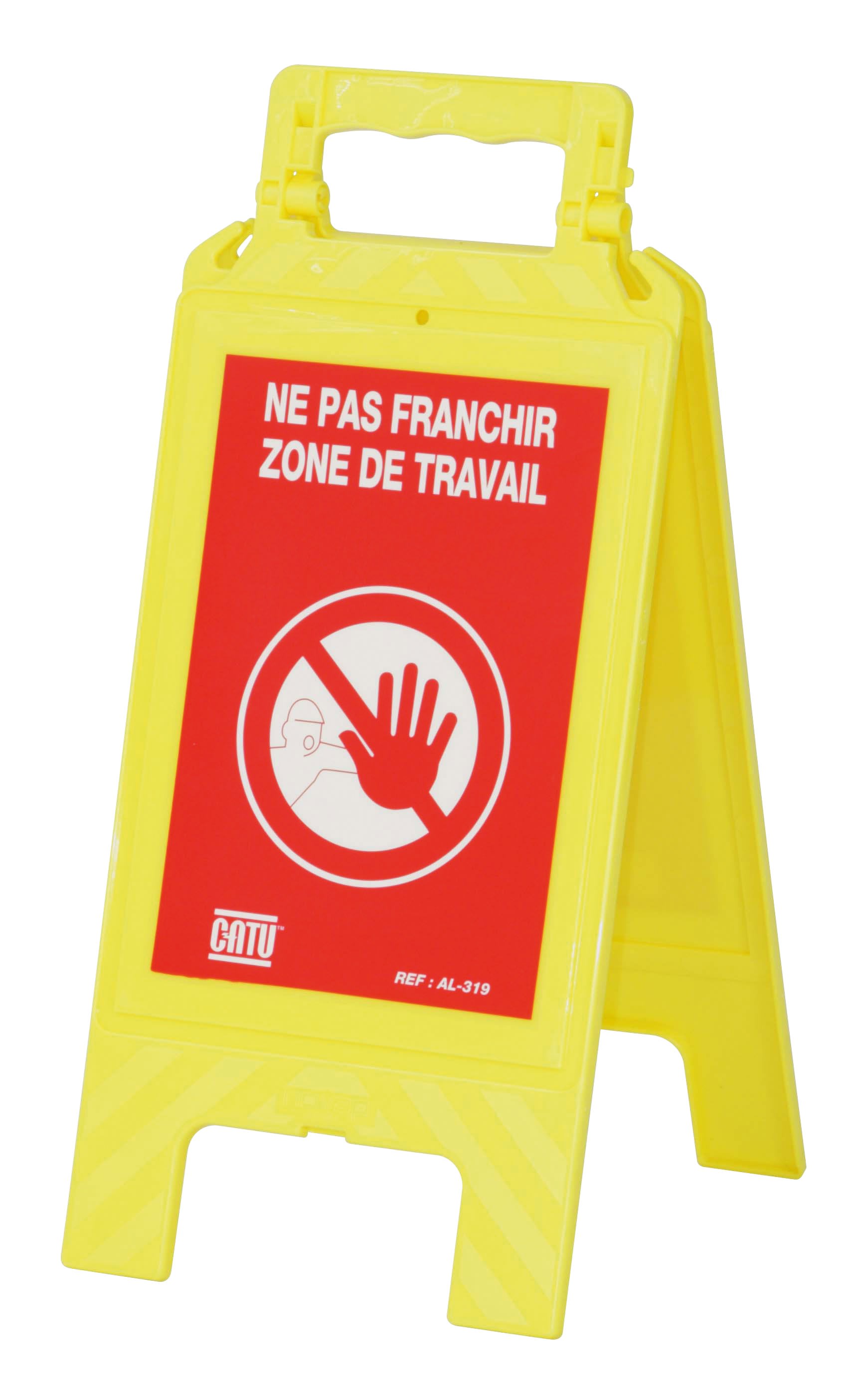 Catu - Balise de signalisation pliante "NE PAS FRANCHIR ZONE DE TRAVAIL".