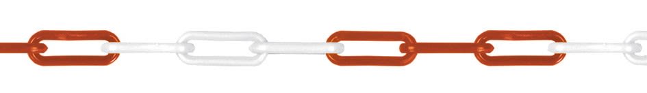 Catu - Chaîne de délimitation plastique 5m rouge/blanc.