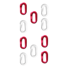 Catu - Balise de signalisation support de chaine pliante rouge et blanche.