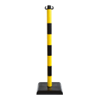 Catu - Balise PVC de signalisation "SUPPORT DE CHAINE" socle lestée jaune et noir