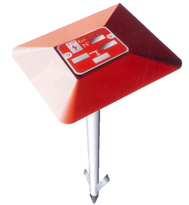 Catu - BORNE REPERAGE PLATE ROUGE