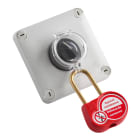 Catu - Capot de protection condamnant l?accès à des boutons poussoir.