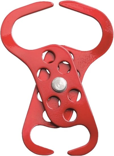 Catu - Moraillon crochet double Ø d'enserrage : 20 et 45 mm.