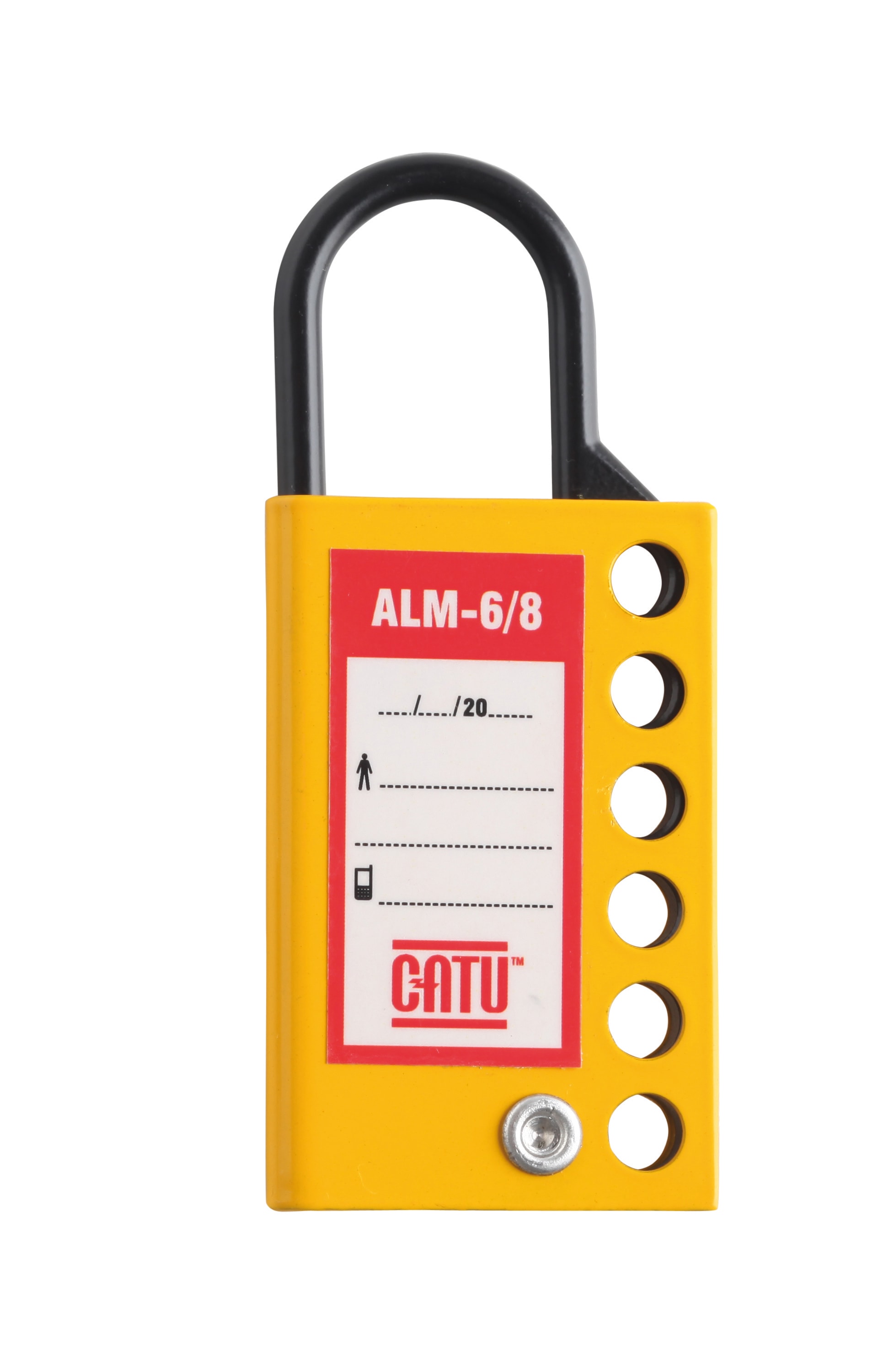 Catu - Condamnateur multiple en acier 6 trous. Trous Ø 8mm, Anse Ø5mm/ H25mm.