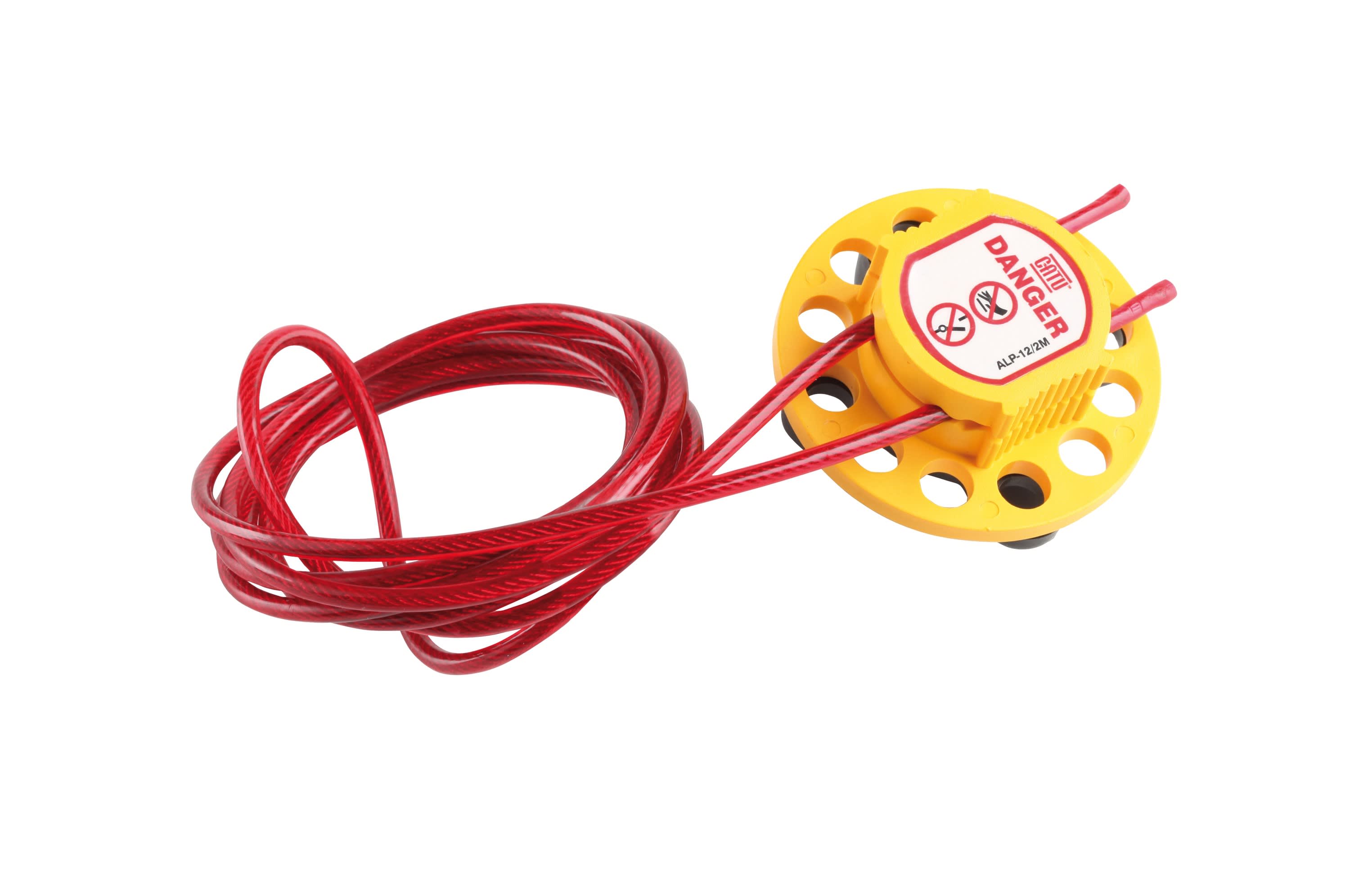 Catu - Condamnateur multiple 12 trous, câble 5 m x Ø 4 mm.