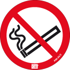 disque alu interdiction de fumer 200mm